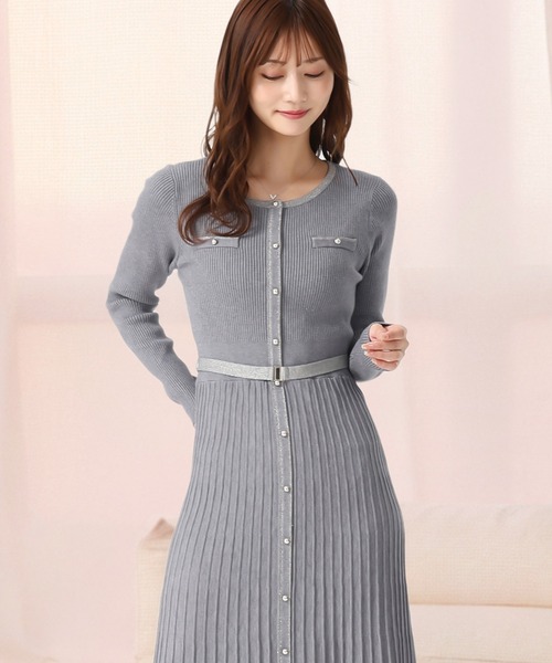 MISCH MASCH（ミッシュマッシュ） ワンピース 2025秋冬新作 ラメ配色