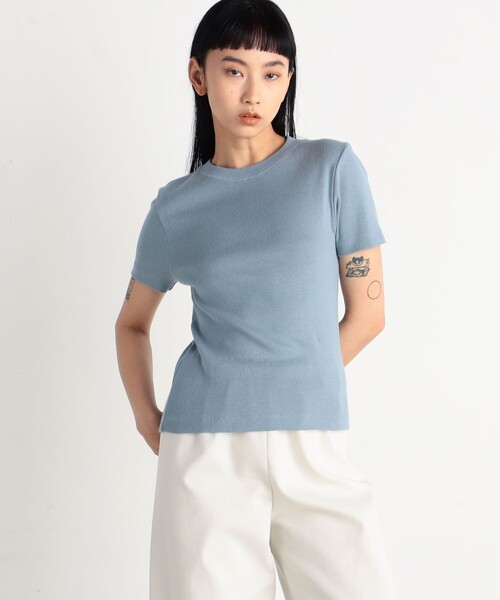 「EDITION」 半袖Tシャツ 36 ライトグレー レディース_画像3