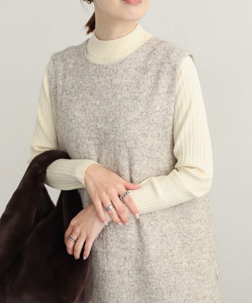 「URBAN RESEARCH DOORS」 ノースリーブワンピース MEDIUM ライトベージュ レディース_画像2