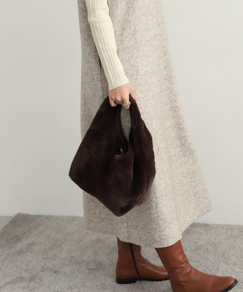 「URBAN RESEARCH DOORS」 ノースリーブワンピース MEDIUM ライトベージュ レディース_画像3