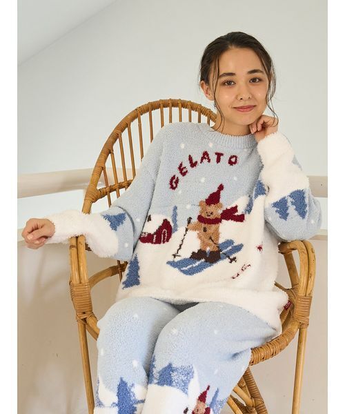 gelato pique（ジェラートピケ） パジャマ ルームウェア 「HOLIDAY