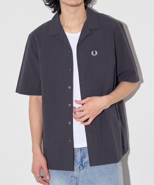 FRED PERRY（フレッドペリー） シャツ 半袖 「FRED PERRY」SEERSUCKER