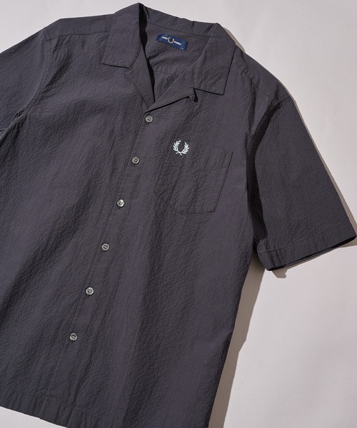 FRED PERRY（フレッドペリー） シャツ 半袖 「FRED PERRY」SEERSUCKER