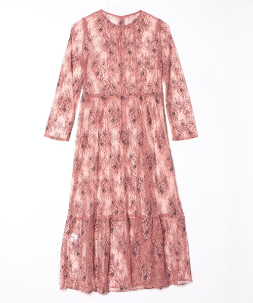 「kaene」 7分袖ワンピース FREE テラコッタ レディース_画像2