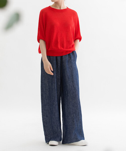 「nop de nod」 半袖ニット M ブラック レディース_画像9