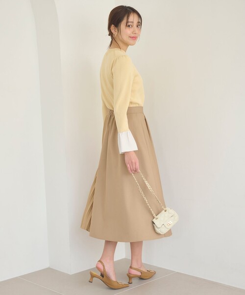 「Feroux」 長袖ニット F イエロー レディース_画像3