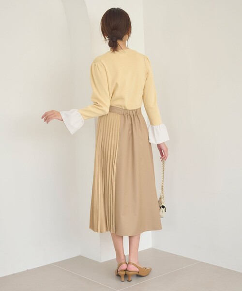 「Feroux」 長袖ニット F イエロー レディース_画像4