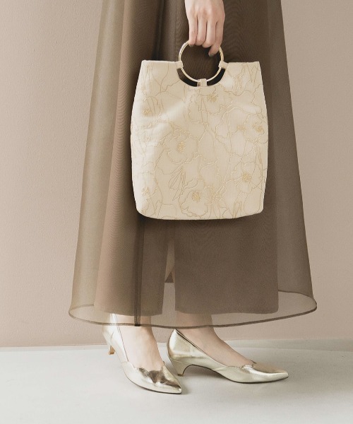 「kaene」 ハンドバッグ FREE ベージュ レディース_画像8