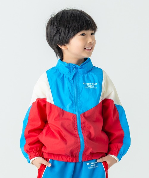 【ハチヤーズ】極美品 ウィンドブレーカー マルチカラー 2XLサイズ メンズ DILASH（ディラッシュ） ブルゾン ジャンバー アウター 「フード収納可