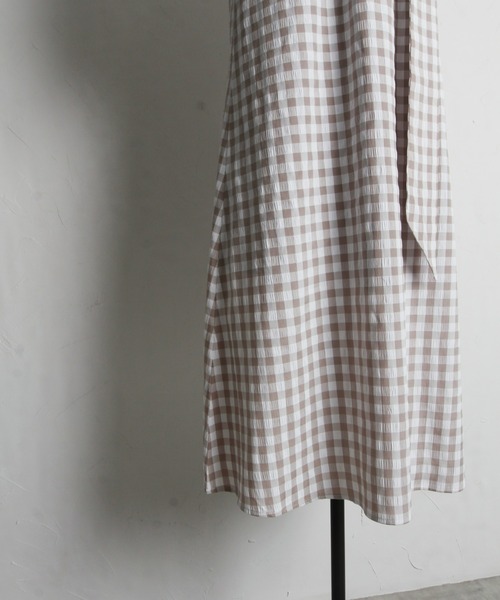 「&. NOSTALGIA」 7分袖ワンピース M ブラック レディース_画像9