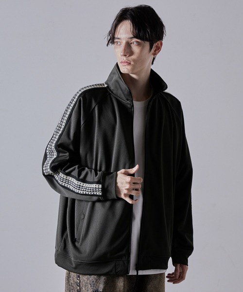 「CLEL」 ジャージブルゾン S ブラック メンズ_画像6