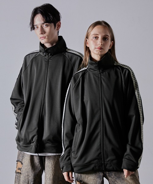 「CLEL」 ジャージブルゾン S ブラック メンズ_画像7