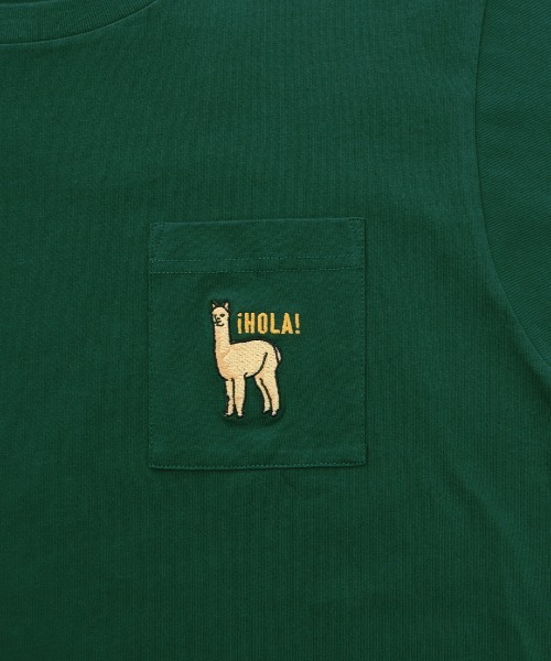 「チチカカ」 半袖Tシャツ MEDIUM カーキ メンズ_画像4