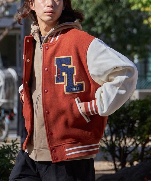 FIDELITY（フェデリティー） スタジャン LARGE オレンジ系その他