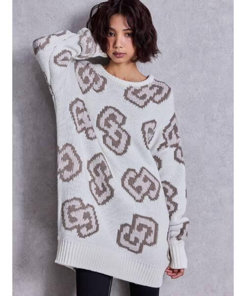 GYDA（ジェイダ） ニット セーター GG FRAME ニットトップス