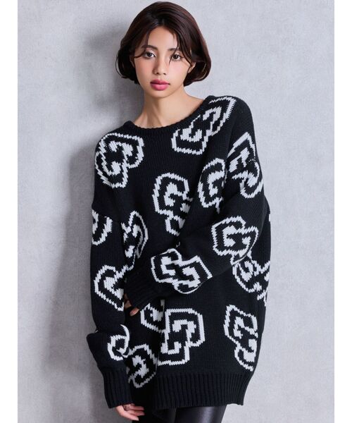 GYDA（ジェイダ） ニット セーター GG FRAME ニットトップス