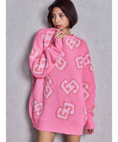GYDA ジェイダ ニットセーター size F GYDA（ジェイダ） ニット セーター GG LOOSEニットトップス レディース