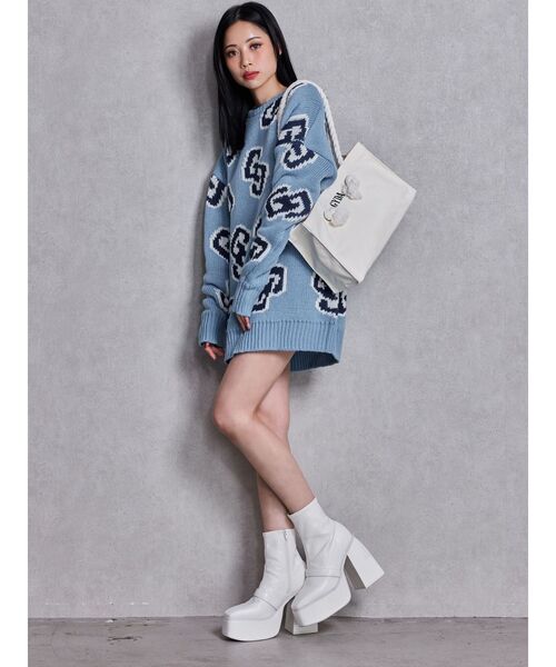 GYDA（ジェイダ） ニット セーター GG FRAME ニットトップス