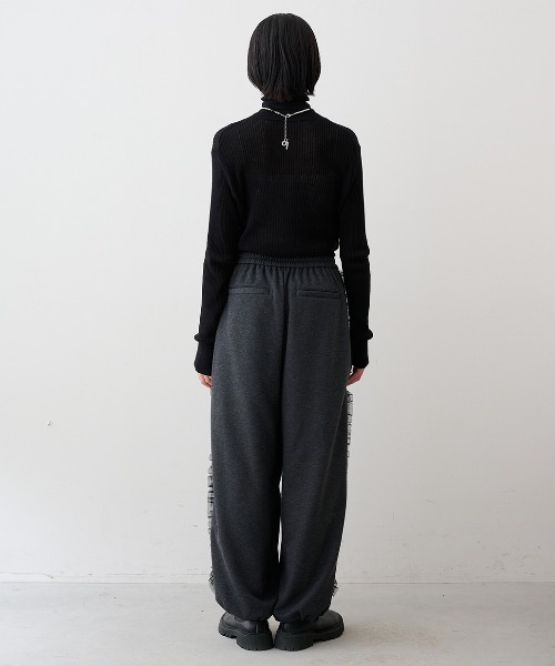 MEDE19F（メデジュウキュウ） ワイドパンツ パンツ サイドラインフリル