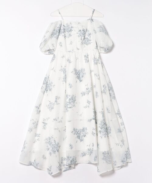 「31 Sons de mode」 半袖ワンピース S オフホワイト レディースの画像