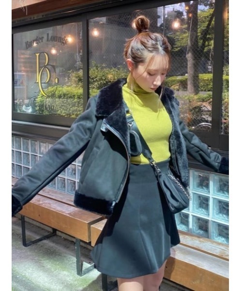 [rienda] байкерская куртка MEDIUM черный женский 