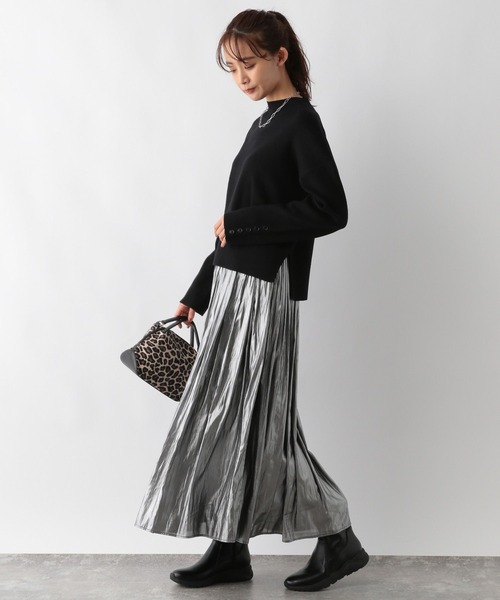 「GLOBAL WORK」 長袖ニット MEDIUM グレイッシュベージュ レディース_画像9