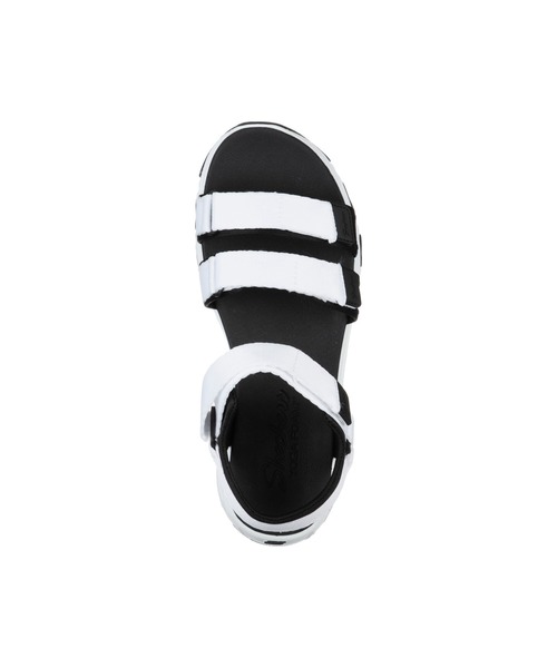 「SKECHERS」 フラットサンダル 22cm ブラック レディース_画像2