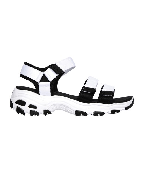 「SKECHERS」 フラットサンダル 22cm ブラック レディース_画像3