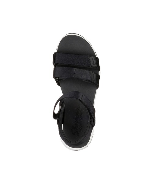 「SKECHERS」 フラットサンダル 22cm ブラック レディース_画像6