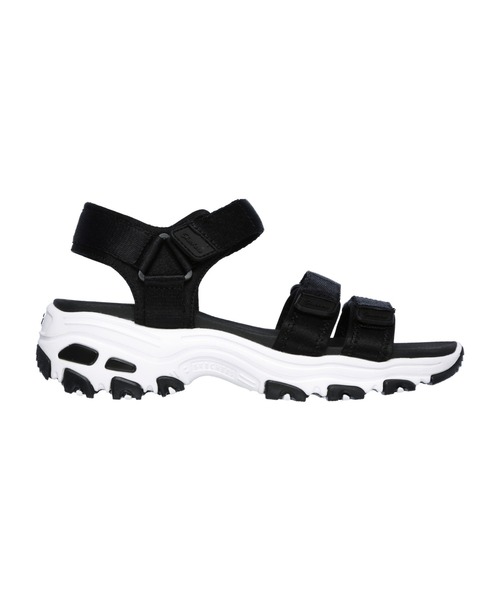 「SKECHERS」 フラットサンダル 22cm ブラック レディース_画像7