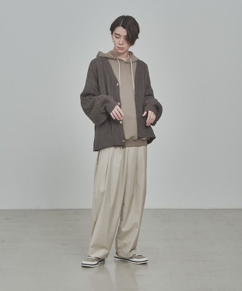 「ADAMASTE」 スラックス LARGE ホワイト メンズ_画像9