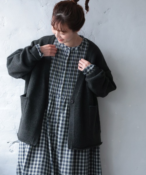 「soulberry」 カーディガン L グリーン レディース_画像2