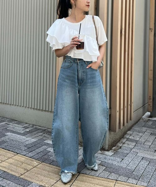 「CIAOPANIC TYPY」 半袖Tシャツ ONE SIZE ミント レディース_画像3