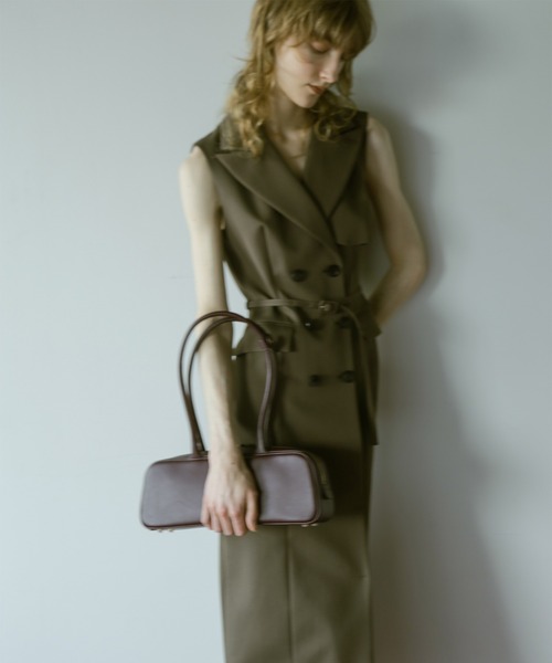 「anuans」 ノースリーブワンピース SMALL ネイビー レディース