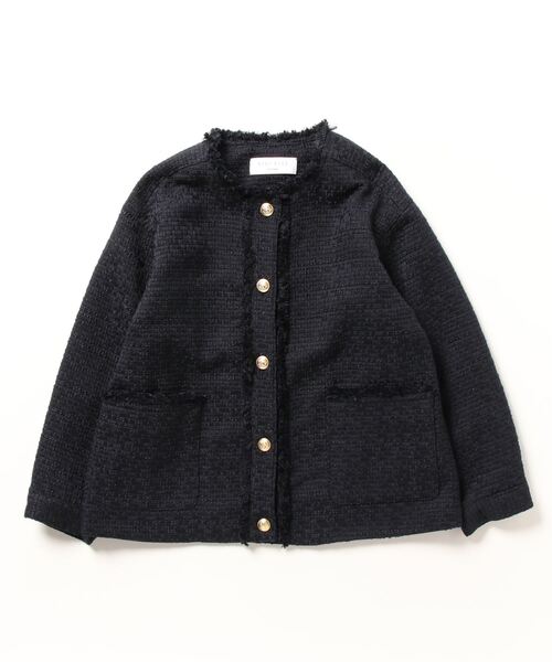 SHIPS any 「SHIPS any」 ツイードジャケット ONE SIZE ネイビー