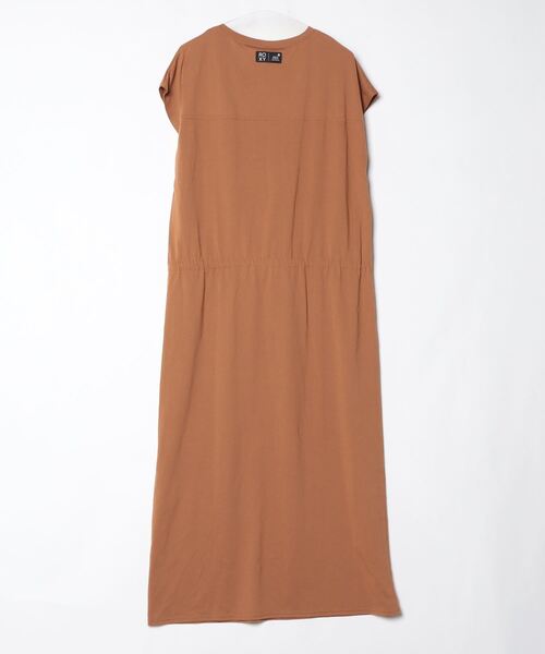 「ROXY」 半袖ワンピース LARGE オレンジ レディース_画像2