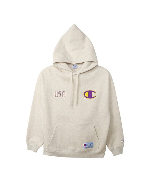 Champion」 プルオーバーパーカー X-LARGE ベージュ メンズ 【公式 