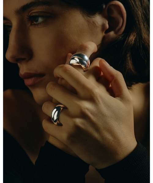 指輪 リング 「IRIS 47」tre wide ring/トレ ワイド リング レディースの画像