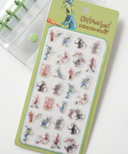 Jelly moo（ジェリームー） ステッカー 「 」 Cartoon box ぷくぷく