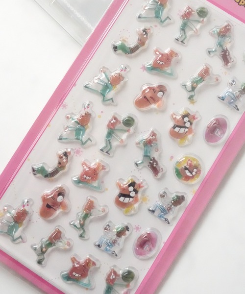 Jelly moo（ジェリームー） ステッカー 「 」 Cartoon box ぷくぷく