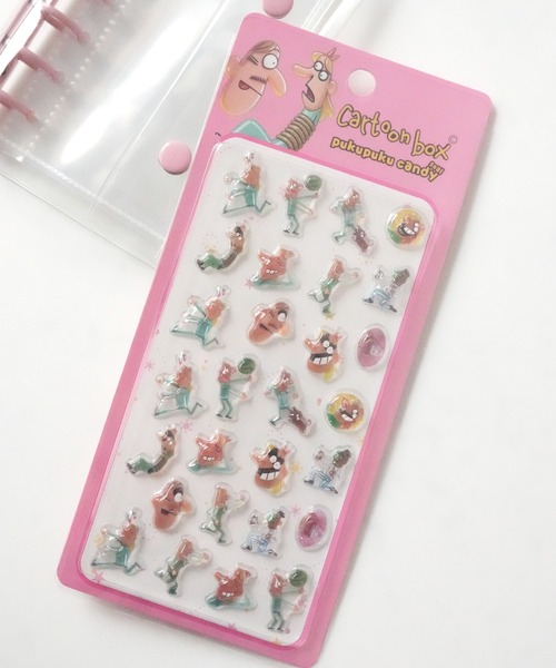 Jelly moo（ジェリームー） ステッカー 「 」 Cartoon box ぷくぷく