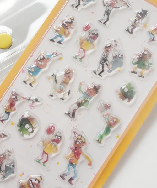 Jelly moo（ジェリームー） ステッカー 「 」 Cartoon box ぷくぷく