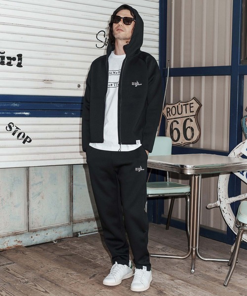 ウェア NONNON No Rain No Rainbow パンツ mp14817-cardboard knit pants with two