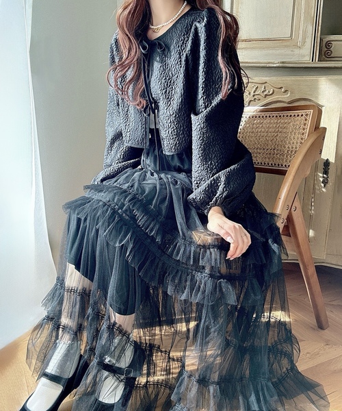 「Meiru」 スカート MEDIUM アイボリー レディース_画像2