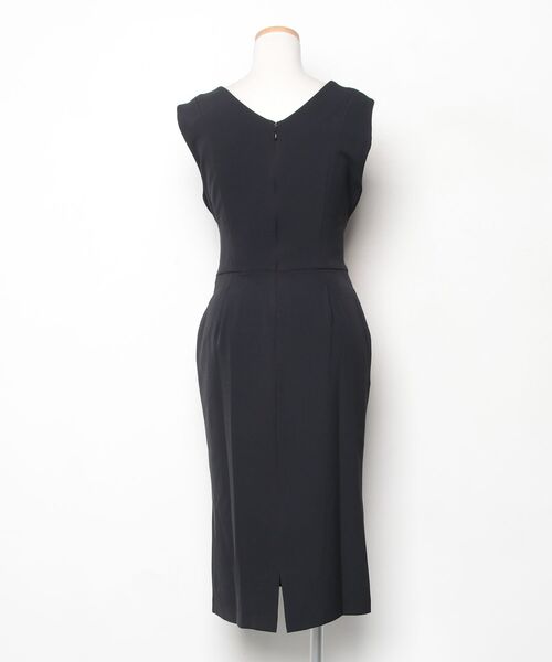 「DRESS LAB」 ノースリーブワンピース L ブラック レディース_画像2