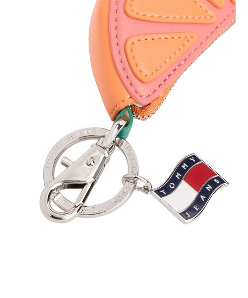 TOMMY JEANS（トミー・ジーンズ） キーケース オレンジフルーツコイン 