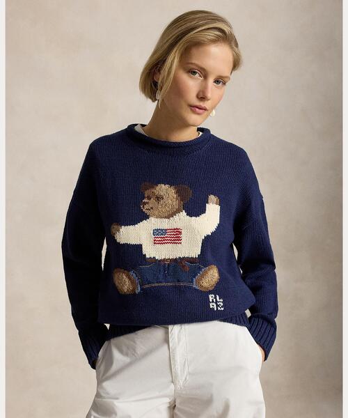 【超希少】POLO RALPH LAUREN タキシード ポロベア ニット Polo Ralph Lauren】ポロベア タキシード ニット レディース (POLO