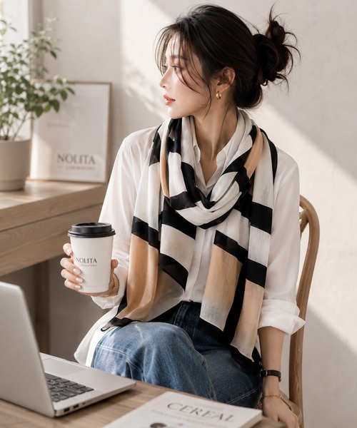 NOLITA LABORATORY ストール マフラー 「 NOLITA / ノリータ 」 幾何学
