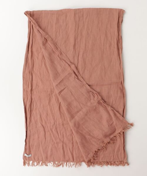 「fog linen work」 ストール - レッド レディース_画像2