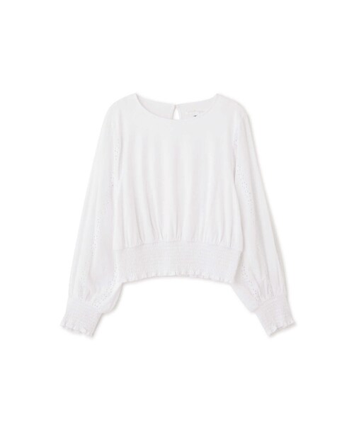 「JILL STUART」 長袖ブラウス FREE ホワイト レディースの画像